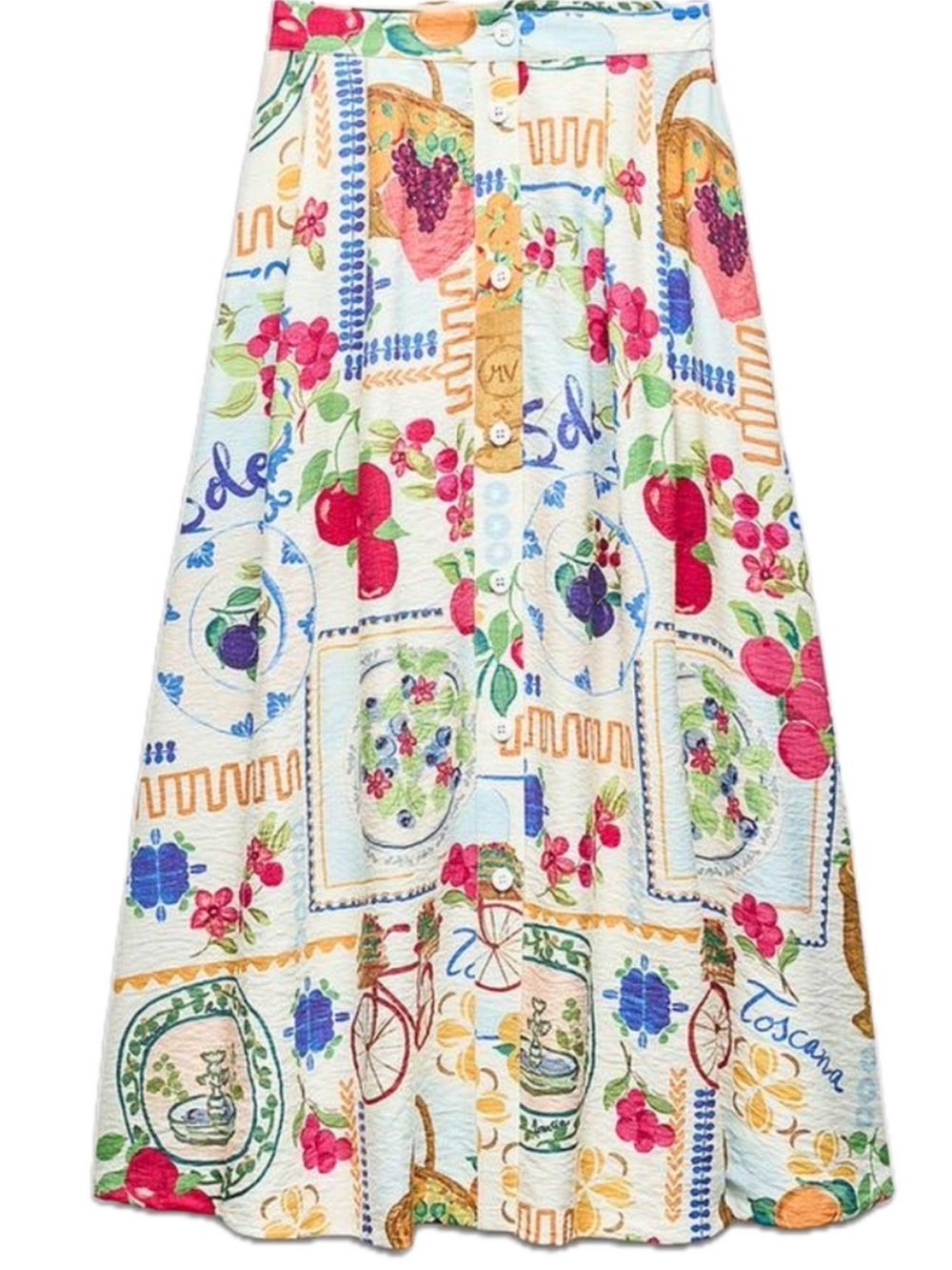 Zara Printed Cape Skirt - Picture 3 of 5